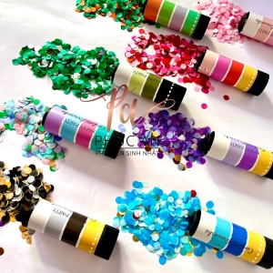 Sản phẩm phụt ra giấy Confetti 1c ngẫu nhiên trang trí sinh nhật happy birthday