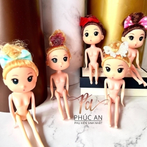Búp bê mini 18cm trang trí bánh kem