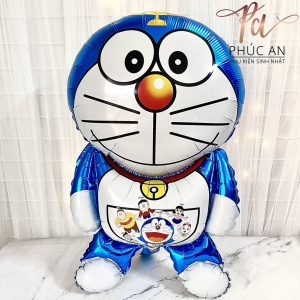 Bóng kiếng nhôm đôrêmon 70cm trang trí sinh nhật hpbd