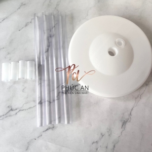 Trụ gắn bóng xung quanh cao 1m2 trang trí tiệc