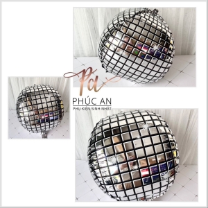 Bóng 4D disco trang trí sinh nhật happy birthday 3 size