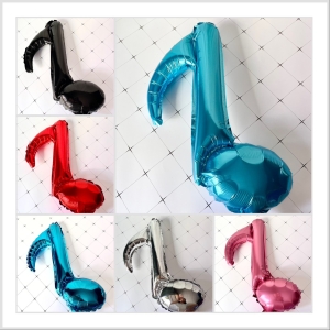 Bóng kiếng nhôm nốt nhạc đơn 36cm trang trí sinh nhật HPBD