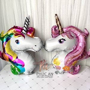 Bóng kiếng đầu ngựa pony size trung dễ thương cho bé gái trai happy birthday