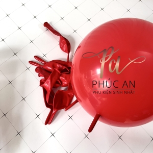 BÓNG CAO SU NHỦ NỐI 2 ĐẦU 5INCH (10 cái ) trang trí sinh nhật và tiệc