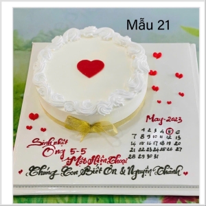 BÁNH KEM GHI LỊCH THÁNG